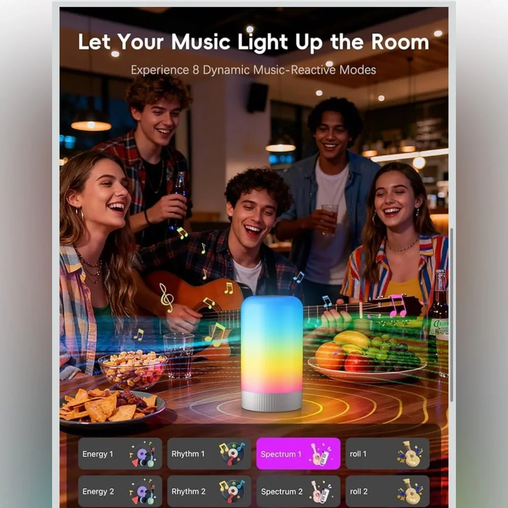 Color-Changing LED Smart Table Lamp - Picture 3 of 7
